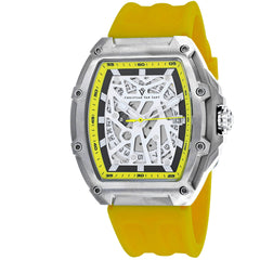 Christian Van Sant Men's Watch - Odyssey Automatic Yellow Rubber Strap | CV6192