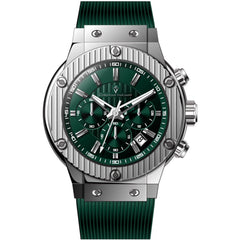 Christian Van Sant Men's Watch - Monarchy Quartz Green Dial Rubber Strap | CV8143