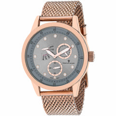 Christian Van Sant Men's Watch - Rio Quartz Silver Dial Rose Gold Bracelet | CV8718