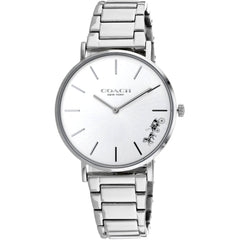 Coach Women's Watch - Perry Quartz Silver Dial Stainless Steel Bracelet | 14503344