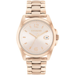 Coach Women's Watch - Greyson Quartz Rose Gold Tone Dial Steel Bracelet | 14503912