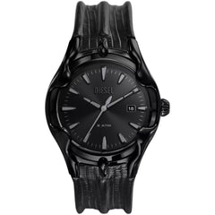 Diesel Men's Watch - Vert Quartz Date Display Black Dial Leather Strap | DZ2193