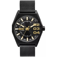 Diesel Men's Watch - Scraper Quartz Black Dial Stainless Steel Bracelet | DZ2194