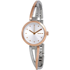 DKNY Women's Watch - Crosswalk Quartz Silver Dial Two Tone Steel Bracelet | NY2791