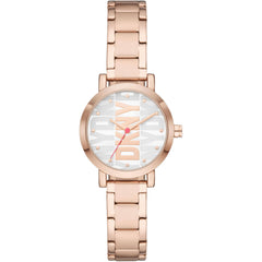 DKNY Women's Watch - Soho Quartz Silver Dial Rose Gold Tone Steel Bracelet | NY6648