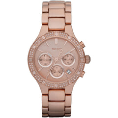 DKNY Women's Watch - Chambers Quartz Rose Gold Dial Stainless Steel Bracelet | NY8508