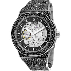Egard Men's Watch - Bermuda Skeleton Quartz Silver Dial Bracelet | WCH-5080-G1G103