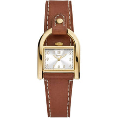 Fossil Women's Watch - Harwell Quartz Silver Tone Dial Brown Leather Strap | ES5264