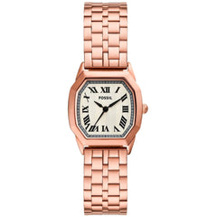 Fossil Women's Watch - Harlow Quartz Cream Dial Rose Gold Steel Bracelet | ES5386
