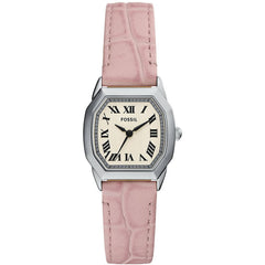 Fossil Women's Watch - Harlow Quartz SS Case Beige Dial Pink Leather Strap | ES5406