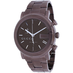 Gucci Men's Watch - 101 Series Quartz Chronograph Brown Dial Bracelet | YA101341