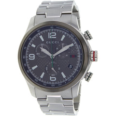 Gucci Men's Watch - G-Timeless Quartz Grey Dial Silver Steel Bracelet | YA126238