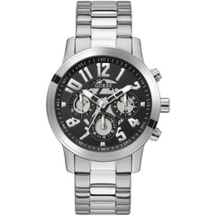 Guess Men's Watch - Parker Quartz Black Dial Stainless Steel Bracelet | GW0627G1