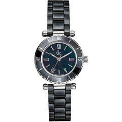 Guess Women's Watch - Mini Chic Quartz Black Mop Dial Black Bracelet | X70012L2S