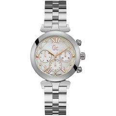 Guess Women's Watch - LadyBelle Day-Date Silver Stainless Steel Bracelet | Y28001L1