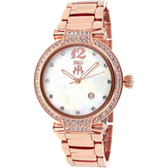 Jivago Women's Watch - Bijoux Swiss Quartz White Mop Dial Rose Gold Steel | JV2218