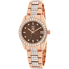 Jivago Women's Watch - Magnifique Chocolate Brown Dial Rose Gold Bracelet | JV6413