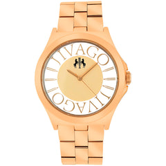 Jivago Women's Watch - Fun Rose Gold Tone Dial Stainless Steel Bracelet | JV8411