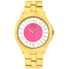 Jivago Women's Watch - Fun Swiss Quartz Pink Dial Rose Gold Steel Bracelet | JV8413
