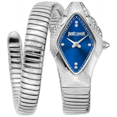 Just Cavalli Women's Watch - Ferocious Blue Dial Silver Steel Bracelet | JC1L306M0015