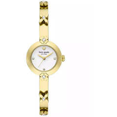 Kate Spade Women's Watch - Monroe White Dial Yellow Gold Crystal Bracelet | KSW1851