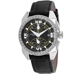 Locman Women's Watch - Cavallo Pazzo Black Dial Leather Strap | 161BKWHD/BK LEAL