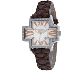 Locman Women's Watch - Italy Plus Mother of Pearl Dial Brown Leather Strap | 181MOPWHD