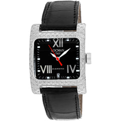 Locman Women's Watch - Classic Aluminum Case Black Dial Leather Strap | 431BKD