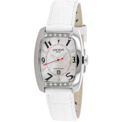 Locman Women's Watch - Titano Mother of Pearl Dial White Leather Strap | 483WHWH