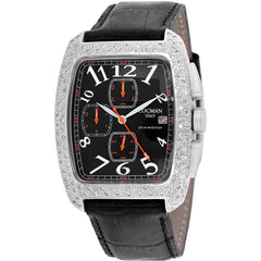 Locman Women's Watch - Classic Aluminum Case Black Dial Leather Strap | 487BK2DC/BK