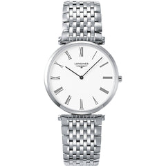 Longines Women's Watch - La Grande Classique White Dial Silver Bracelet | L47554116