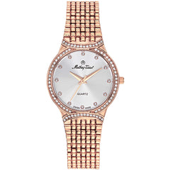 Mathey Tissot Women's Watch - Classic Rose Gold Stainless Steel Bracelet | D2681PI