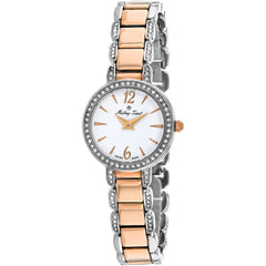 Mathey Tissot Women's Watch - Fleury Quartz White Dial Two Tone Bracelet | D6532BI