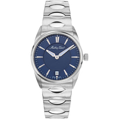 Mathey Tissot Women's Watch - Classic Blue Dial Stainless Steel Bracelet | D791ABU