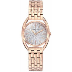 Mathey Tissot Women's Watch - Saphira Silver Dial Rose Gold Steel Bracelet | D933PI