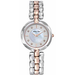 Mathey Tissot Women's Watch - Farah Two Tone Silver and Rose Gold Bracelet | D956BI