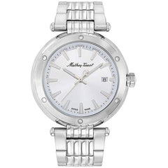 Mathey Tissot Men's Watch - Neptune Silver Dial Stainless Steel Bracelet | H912AI