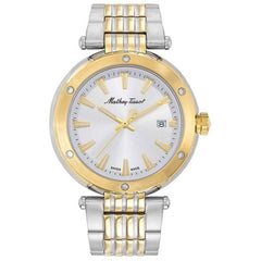 Mathey Tissot Men's Watch - Neptune Quartz Two Tone Stainless Steel Bracelet | H912BI