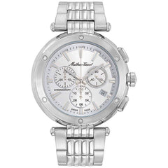 Mathey Tissot Men's Watch - Neptune Chrono Silver Tone Dial Steel Bracelet | H912CHAI