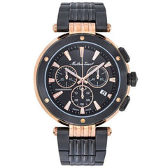 Mathey Tissot Men's Watch - Neptune Chrono Black Stainless Steel Bracelet | H912CHNR