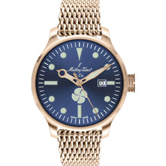 Mathey Tissot Men's Watch - Elica Automatic Blue Dial Bracelet | U121PBU