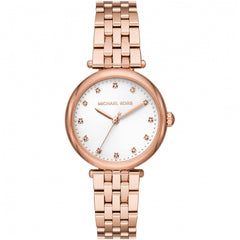 Michael Kors Women's Watch - Darci White Dial Rose Gold Case Bracelet | MK4568