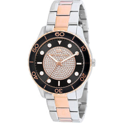 Michael Kors Women's Watch - Runway Black Dial Plated Steel Bracelet | MK6960