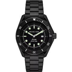 Michael Kors Men's Watch - Maritime Black Dial Plated Steel Bracelet | MK9181