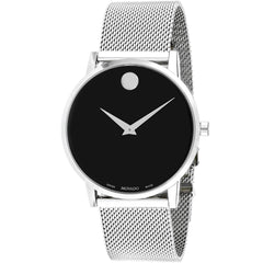 Movado Men's Watch - Museum Quartz Black Dial Stainless Steel Bracelet | 607219