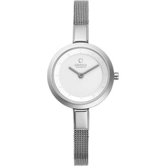 Obaku Women's Watch - Denmark Siv White Dial Stainless Steel Bracelet | V129LXCIMC