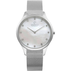Obaku Women's Watch - Fin White Mother of Pearl Dial Steel Bracelet | V217LXCWMC