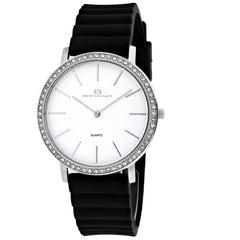 Oceanaut Women's Watch - Ripple Quartz White Dial Black Rubber Strap | OC0260
