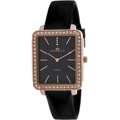Oceanaut Women's Watch - Adorn Rose Gold Case Black Dial Rubber Strap | OC0275