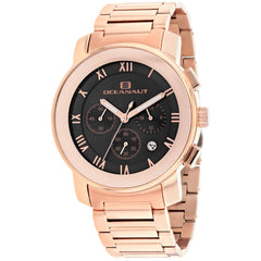 Oceanaut Men's Watch - Riviera Black Dial Plated Stainless Steel Bracelet | OC0333